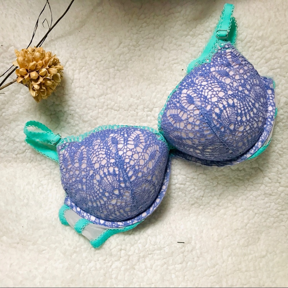 Victoria Secret Bohemian Crochet Push-Up Bra